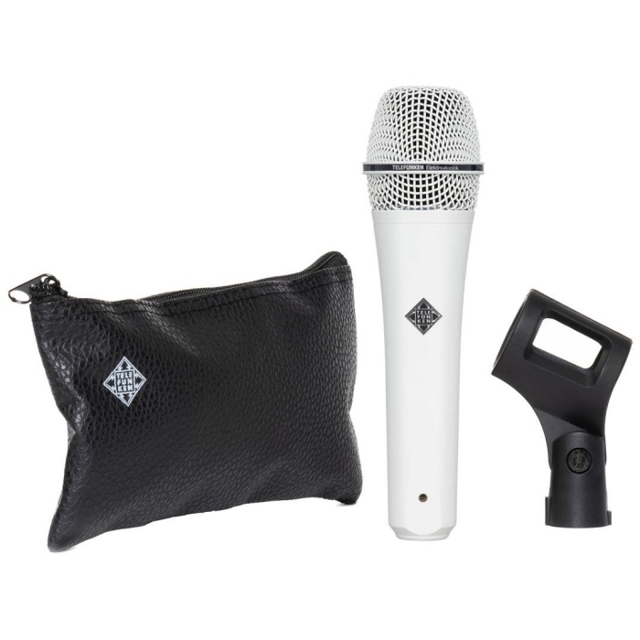 Telefunken 01 0035 M80 White Dinamik Vokal Mikrofonu | Beyaz Gövde ve Izgara Yüksek SPL Dayanımı